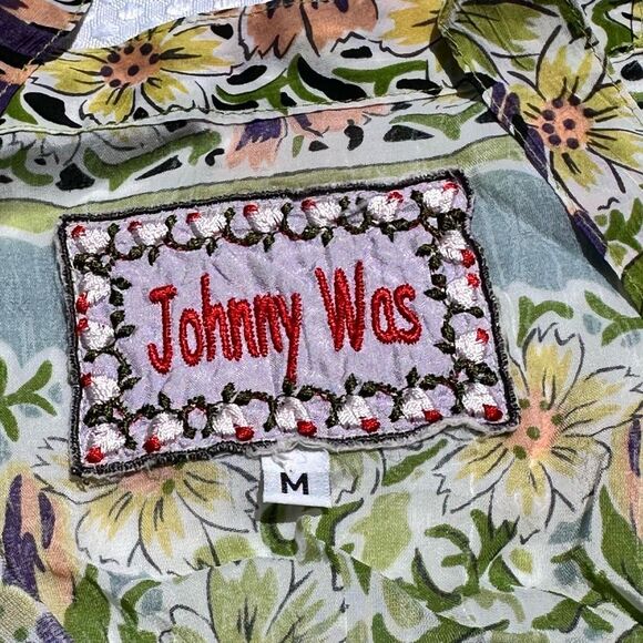 Johnny Was Boho Floral Rayon Tank Top | Size M - Picture 3 of 5